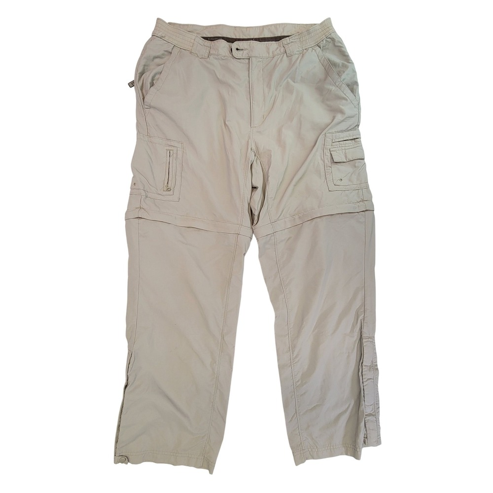 Columbia Titanium Convertible Pants Women‎ Beige Zip Off Cargo Outdoor Size M